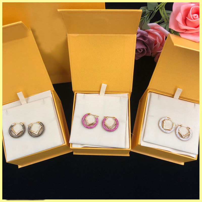 

2021 Earrings Hoops Designer Diamond Earrings Studs F Earring For Women Engagements For Bride Luxury Jewelry Hoops Earring Brands Necklace