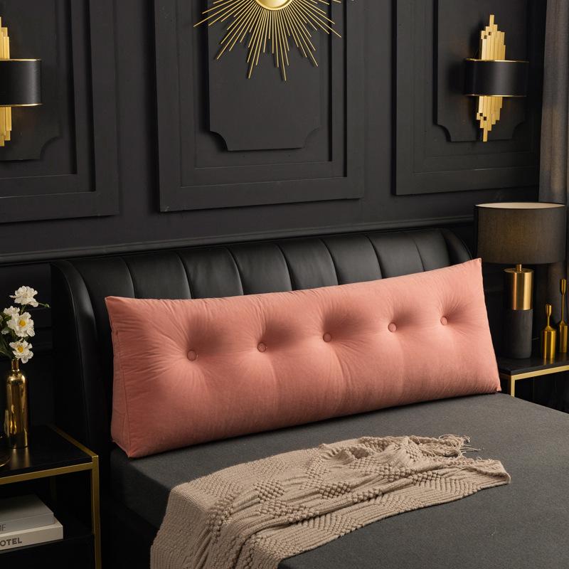 

Luxury Flannel Bedside pillow, large backrest cushion, double bed, tatami headboard, soft backrest pillow, thicken waist cushion