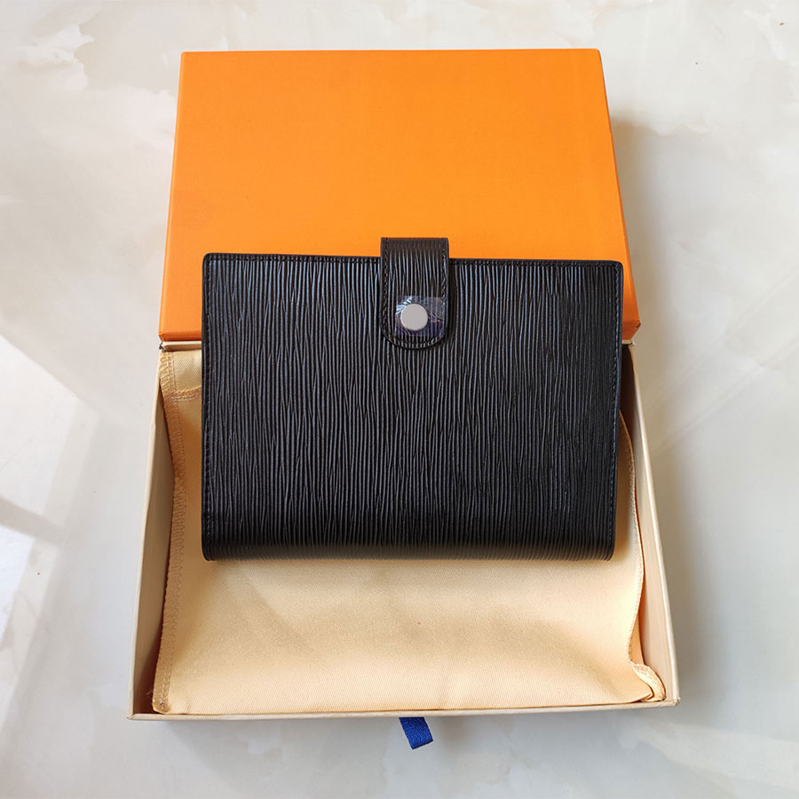 

19CM*14CM Cards Holders Agenda Note BOOK Cover Genuine Leather Diary with dustbag Invoice card Note books Fashion Style Gold ring Designer men women Wallets M2004, Old flower