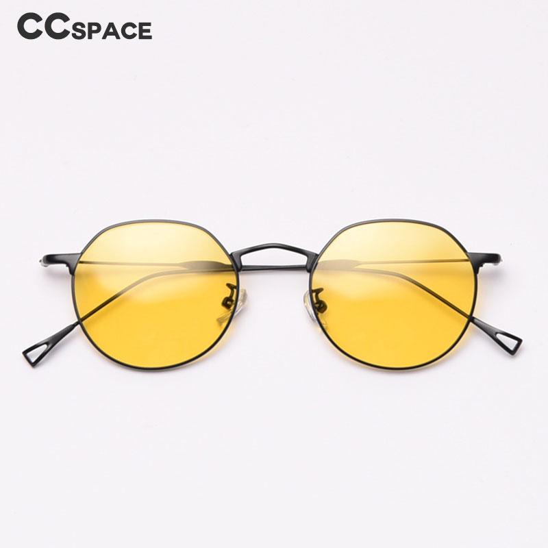 

49434 Round Polarized Sunglasses Metal Frame Men Women Fashion Shades UV400 Vintage Glasses