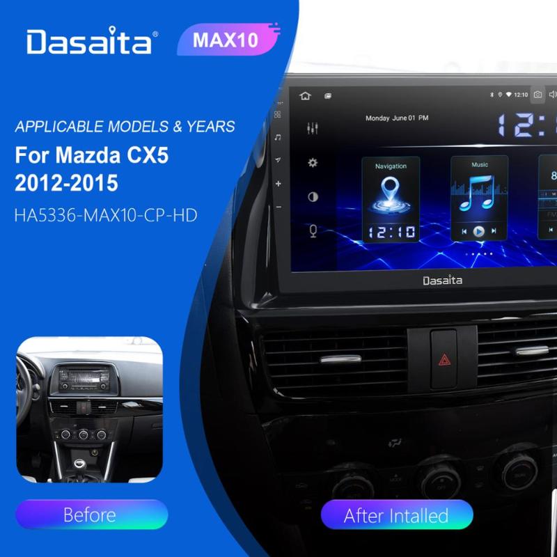 

Dasaita 10.2" IPS Screen Android 10.0 Car Navigation for CX5 CX-5 GPS 2012 2013 2014 2021 DSP Autoradio MAX10 64G ROM car dvd