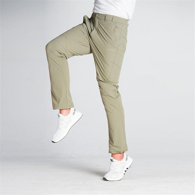 

New Male Elastic Pants Men Women Outdoor Hiking Camping Fishing Ultralight 9 Colors Waterproof Pant Quick Dry Softshell Trousers, Black(men)