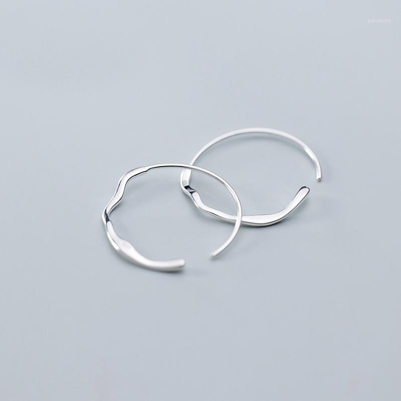 

MloveAcc 100% Solid 925 Sterling Silver Jewelry Style Minimalism Round Hoop Earrings Piercing Fashion Jewelry for Women Girls1