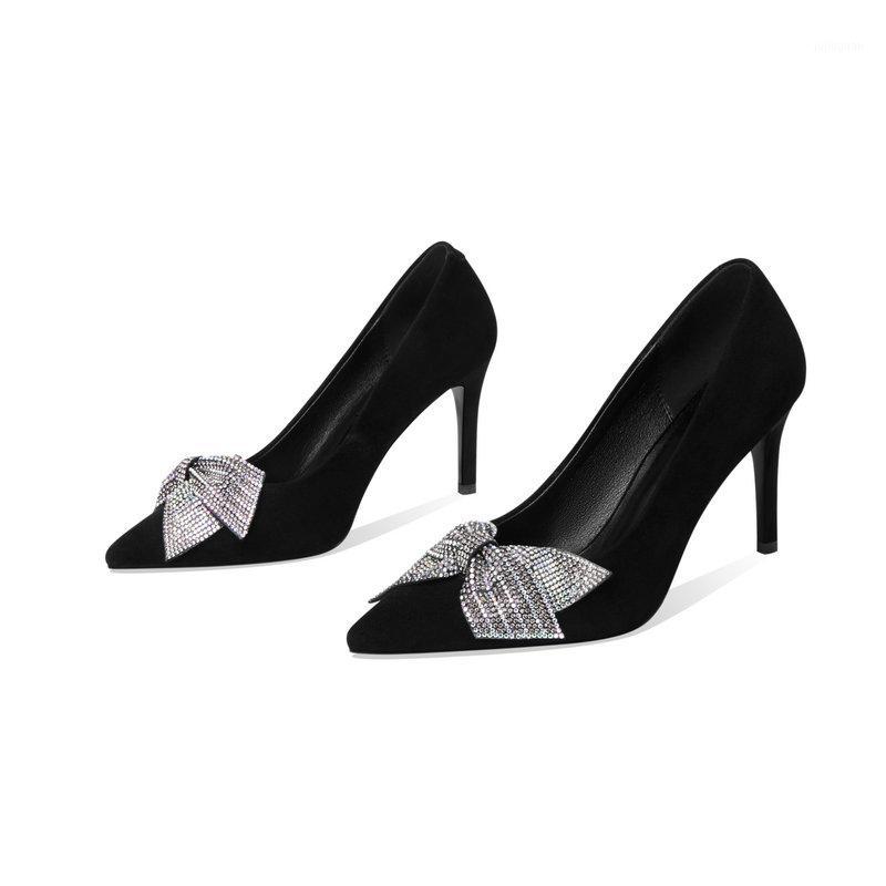 

Pumps Women Shoes High Heeled Diamond Women Spring Summer Party Shallow Pumps Thin Heeled Shoes Woman Office Lady1, Black