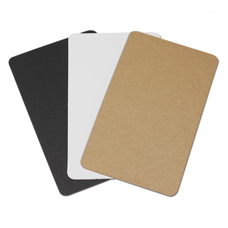 

1200pcs 6*10cm Kraft Paper Blank Greeting Invitation Cards DIY Craft Congratulation Card Message Gift Bookmark Brown Black White1