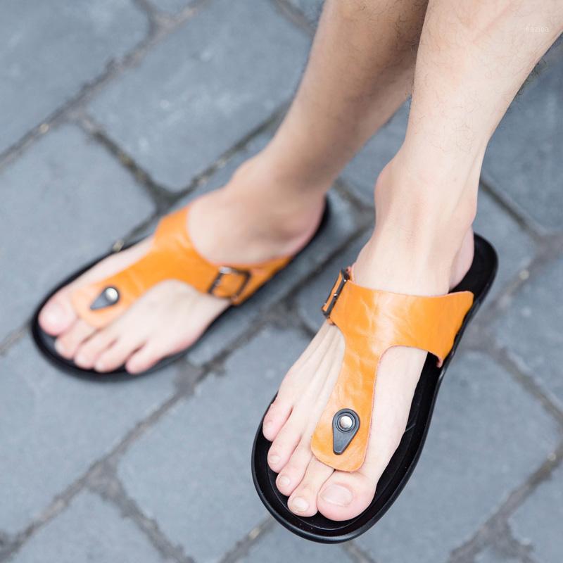 

masculino sandalias uomo beach slide for ete sandale sandalen playa size men zandalias piscine sandalia summer sandalet cuir de1, Black