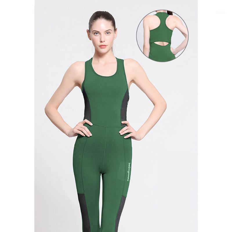 

Workout Bodysuit Sportswear Gym Yoga Set Ballet-Dance-Suit Leggings Sports Tracksuit Yoga Jumpsuit Fitness Clothes Women Slim1, Black