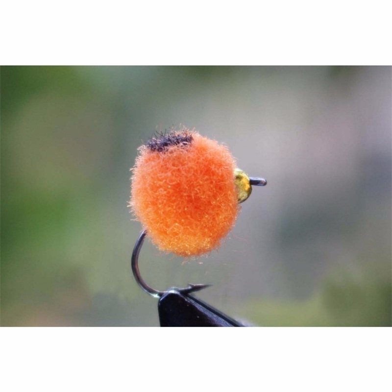 

Tigofly 36 pcs/lot Orange/White/Red Brass Beadhead Egg Glo Bug Salmon Trout Fishing Flies Lures Free Fly Box Y200829