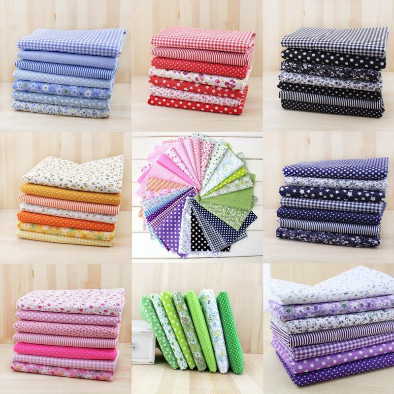 

7pcs 50cm x47cm-50cm free shipping plain thin Patchwork Cotton dobby Fabric Floral Series Quilt Charm Quarters Bundle Sewing1