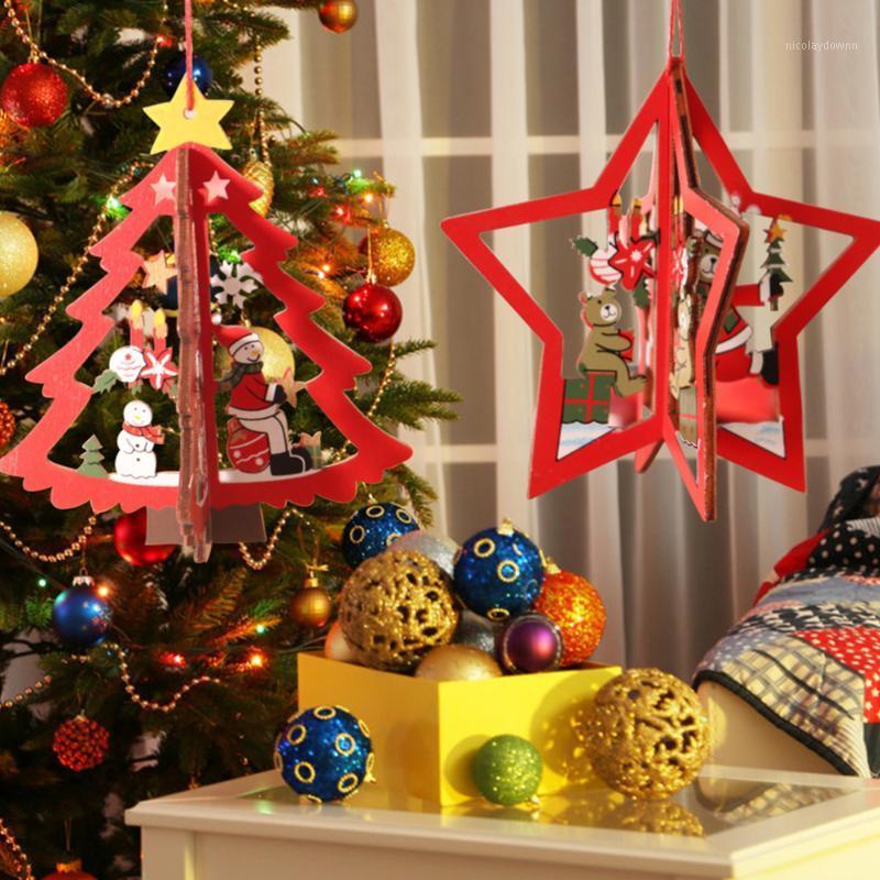 

3 sets Christmas Tree Pendant Party Ornament Christmas Window Decoration Pendent1