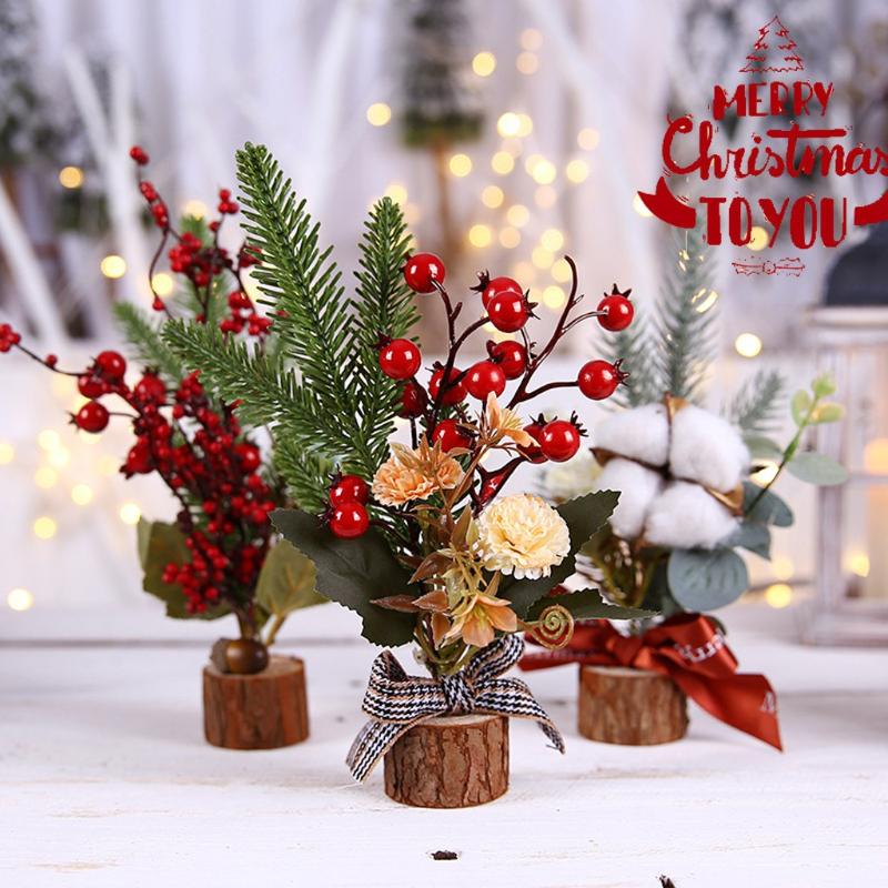 

Christmas Tree Children's Handmade Diy Stereo Wooden Christmas Tree Scene Layout Decorations Ornaments #T1P