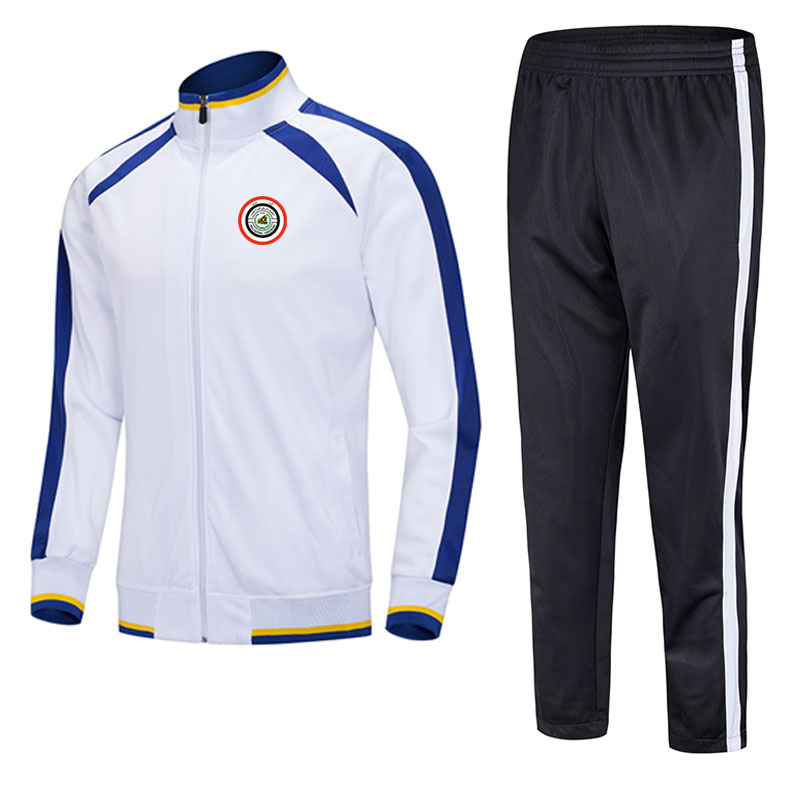 

Iraq 2020 jacket football training suit mid-length can be customized for any pattern team men's sports running suit training suit, White