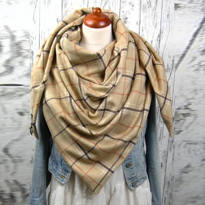 

MIARHB 2021 Fashion Women Printing Button Soft Wrap Casual Warm Scarves Shawls echarpe pour femme bufanda para mujer