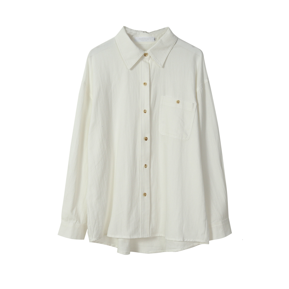 

New 2021 Women Spring White Turn Down Collar with Pocket Womens Tops and Blouses Fashion Shirt Blusas Roupa Feminina Vxy2