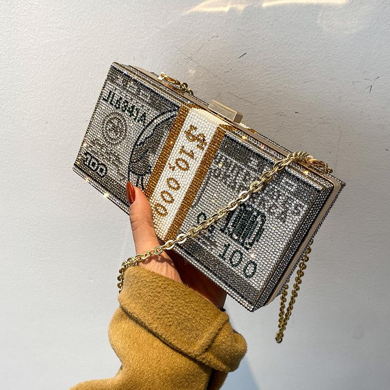 

2021 Diamond Design Mini Crossbody Bags for Women 2021 New Chain BOX Shoulder Bag Designer Handbags and Purses, Money