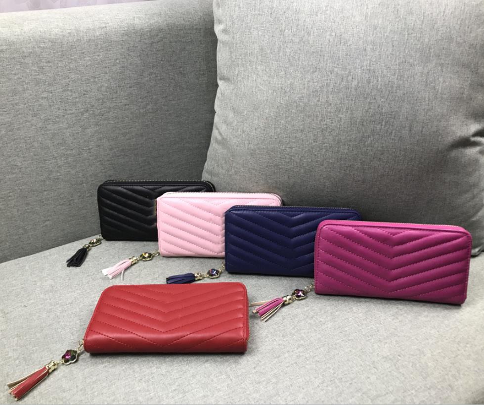 

2022 Woman Wallets Fashion Women Card Holders Purse High Quality Classic Wallet Multi-function Multi-card Letter Pattern Hand Bag with Box, #1
