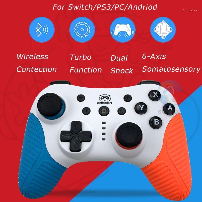 

Hotsale 2 Color For Switch NS Bluetooth Wireless Controller Double Vibration Gaming Joystick Gamepads for PC Android PS31