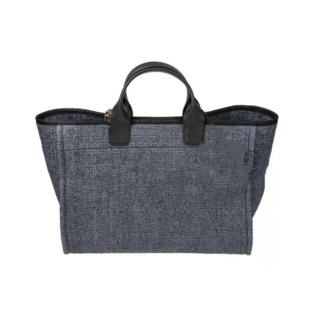 

2022 Large capacity female beach bags Shopping canvas women material bag purse thick but classic suitable for everyday be salt, No box