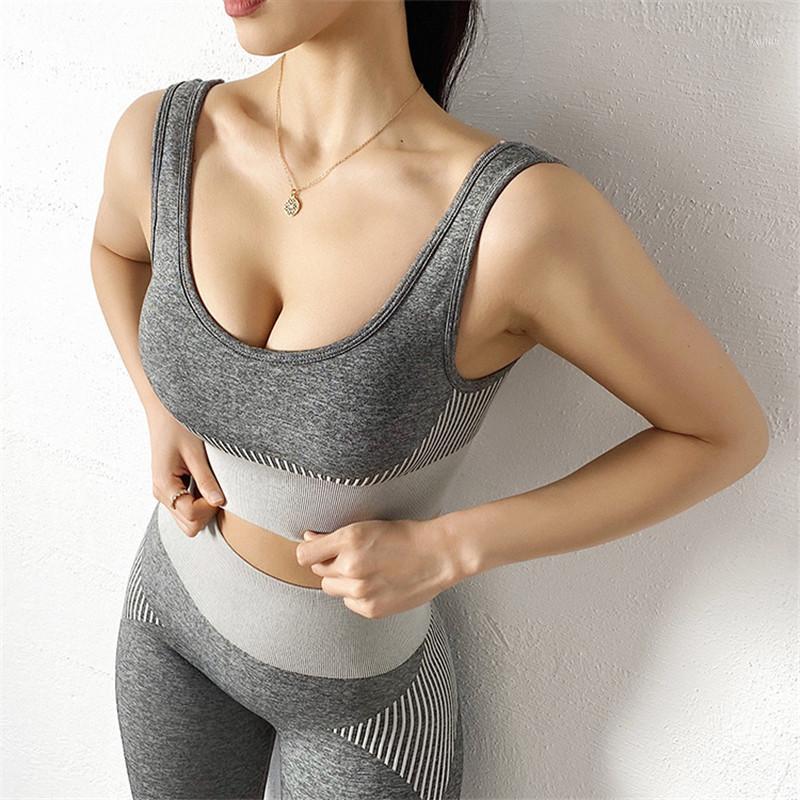 

Women Sports Bra Sexy Mesh Brathable Sports Top Push Up Female Gym Fitness Underwear Female Seamless Running Yoga Bra1, Deep gray