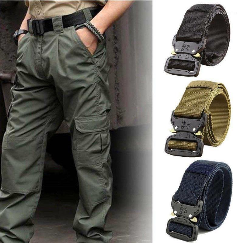 

Belts Adjustable Nylon Men's Belt Army Tactical Molle Military Combat Knock Off Emergency Survival Waist, Black;brown