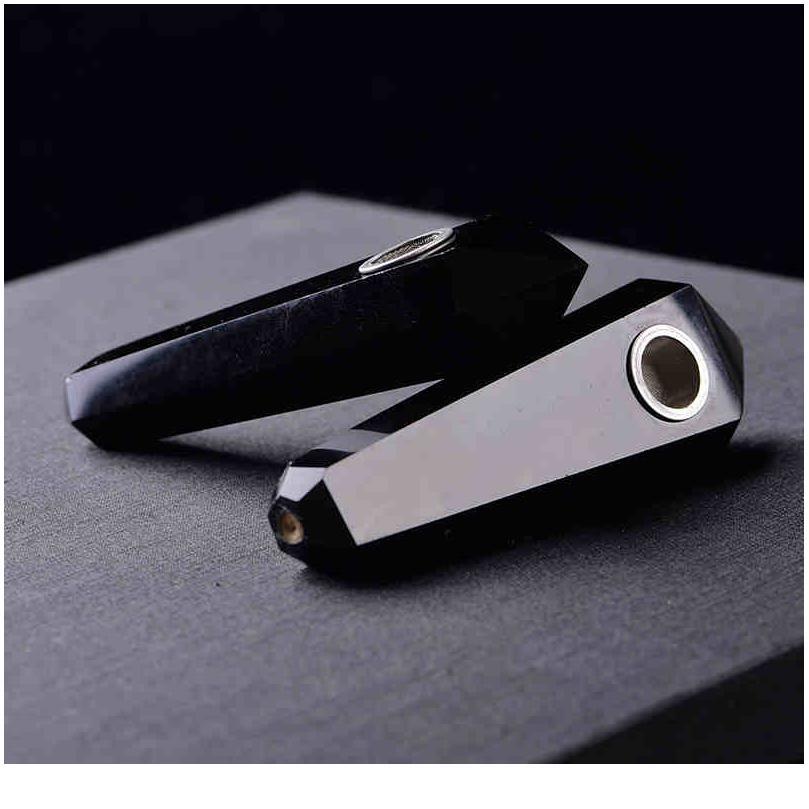 

35g Of Natural Quartz Crystal Healing Obsidian Pipe Smoking Poin jlljRT