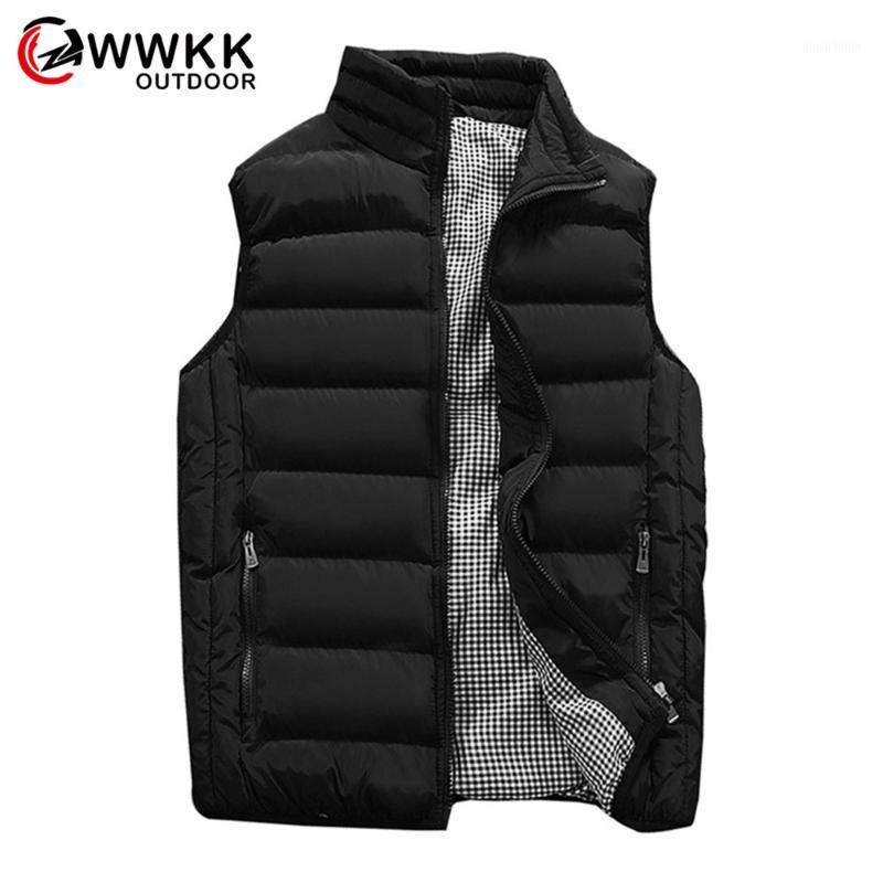 

WWKK New Men's Spring Fleece Softshell Fashion Casual Vest Outdoor Hiking Climbing Trekking Fishing Male Warm Sleeveless Jackets1, Black