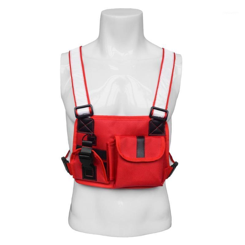 

Radio Harness Chest Front Pack Pouch Holster Vest Rig Chest Bag1, Black