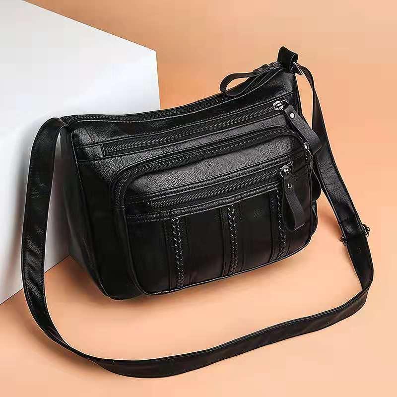 

Multi layer soft leather One Shoulder Messenger Bag