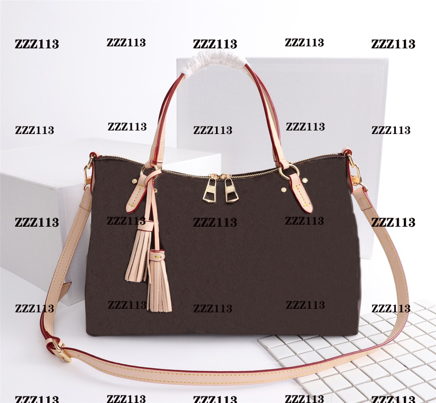 

Handbags Fashion Women Bag Leather Handbags Shoulder Bag 35cm Crossbody Bags for Women Handbag Purse Hot sale, Dark khaki