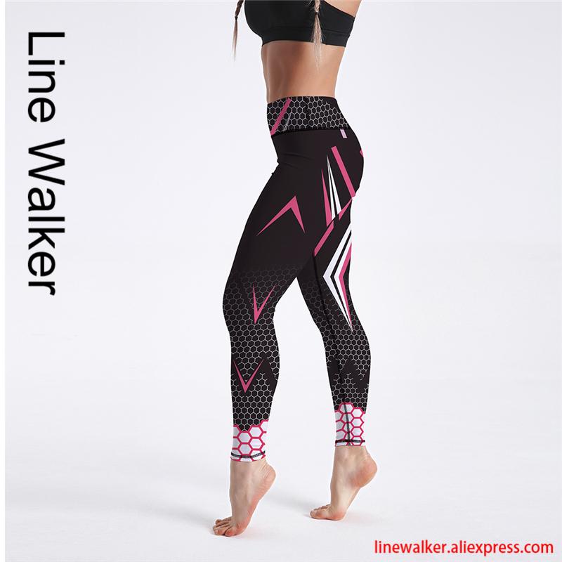 

New Honeycomb Print Leggings High Waist Yoga Pants for Women Fitness Push Up Gym Tight Jogging Femme Running Leggins, Cx000601