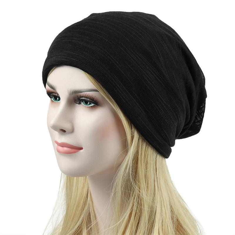 

New Unisex Beanie Hat Ribbed Knitted Cuffed Winter Hat Men Women Head Cap Outdoor Fashion Summer Hip-hop Casual Scarf, Black
