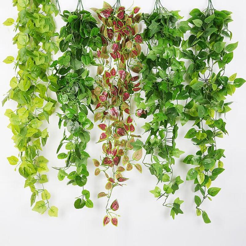 

Free Shipping 100cm Artificia Grape Vine, Wall Hanging Plant Vines, Home Decor, Fake Rattan String Garden, Wedding Ceiling Decor1, Olive