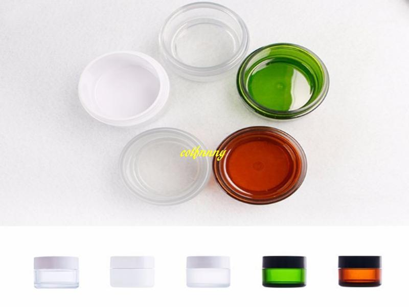 

100pcs/lot 30g 50g Small Plastic PP Face Cream Jar Cosmetic Packaging Boxes Empty Jars Pots Eyeshadow Makeup Containers1