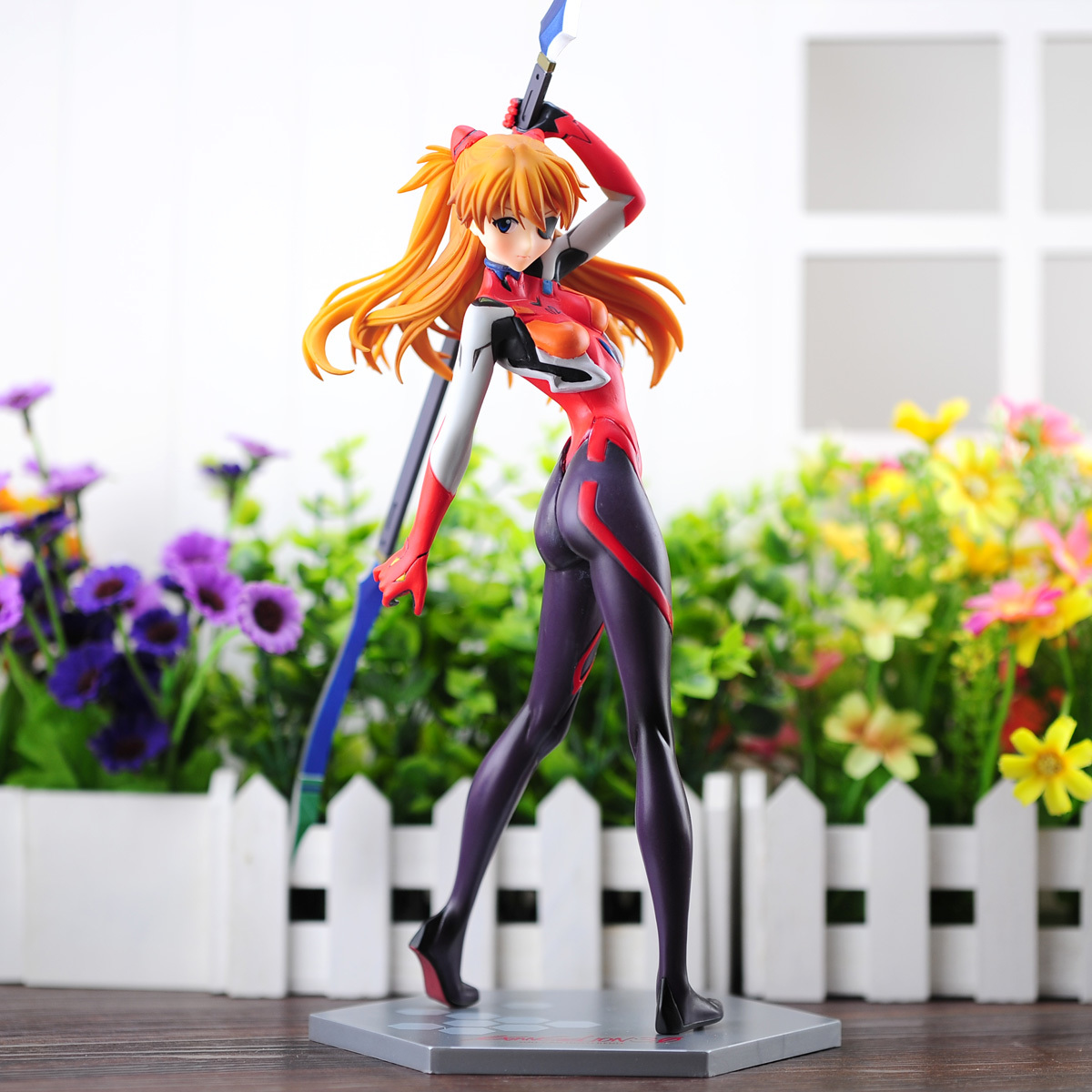 

Classic Game Anime Shikinami Asuka Langley Soryu Battle 27cm Sexy Action Figure Model Toy X0121, Khaki