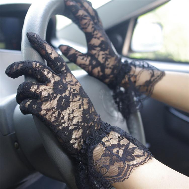 

26cm Women Lady Sexy Short Finger Gloves Dance Performance Props Drama Riding Cycling Drive Gloves Dress Party