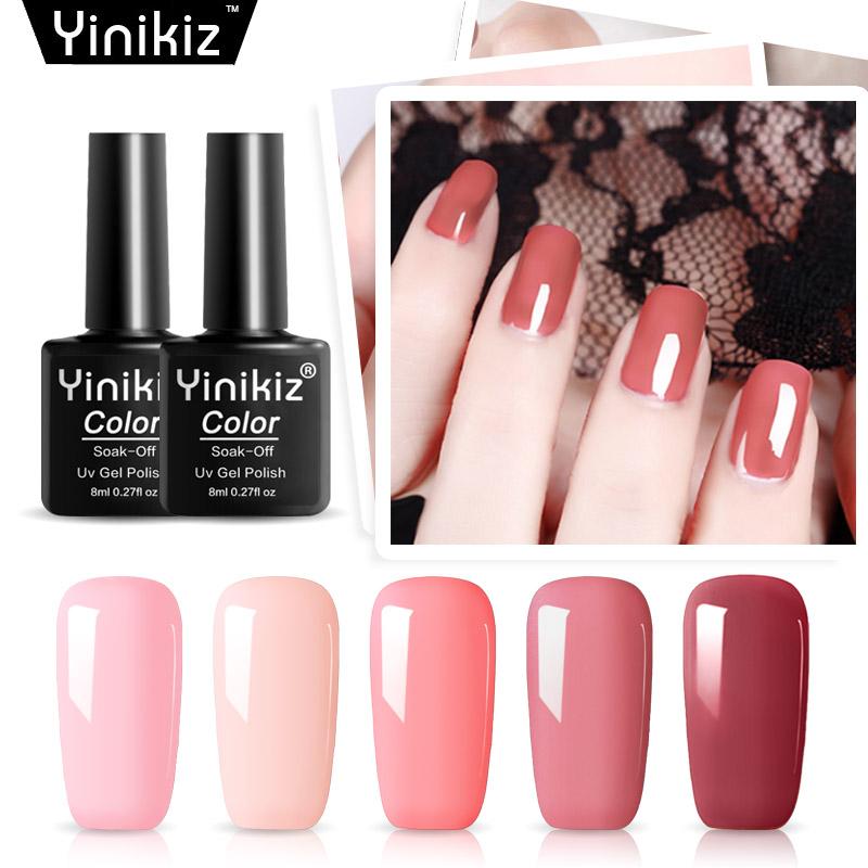 

Yinikiz Nail Art Gel UV LED Gel Nail Polish Long-lasting Soak Off Manicure Varnish 1 PCS, 8ml cuticle oil
