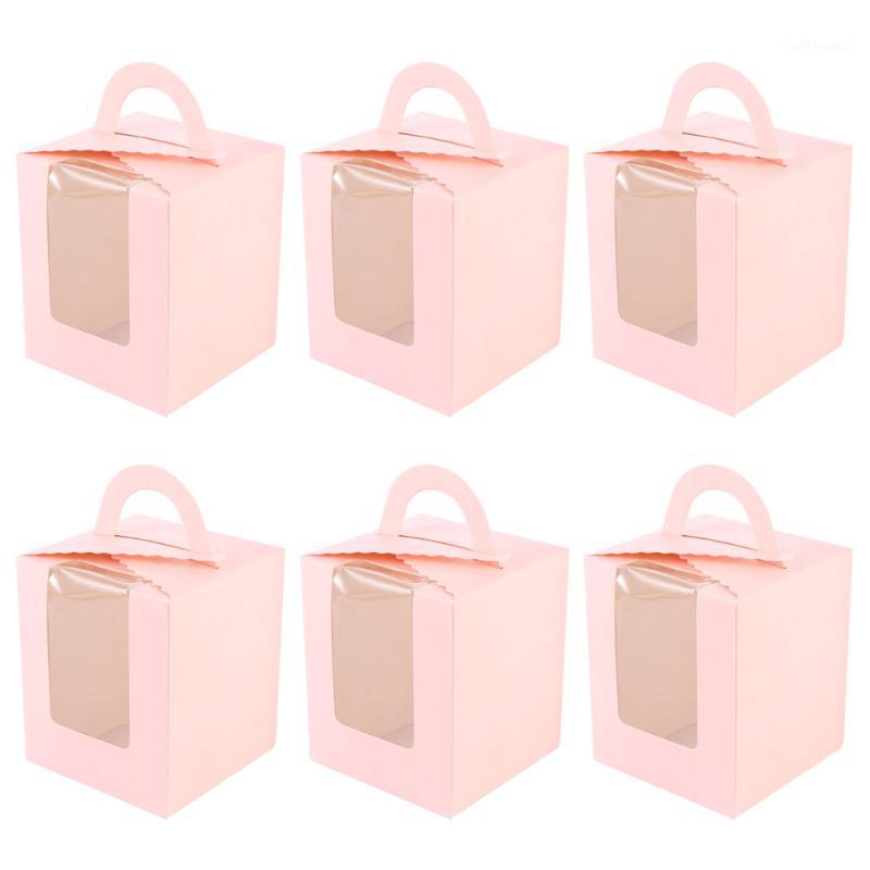 

50Pcs Cake Boxes Creative Portable White Card Cake Boxes for Party1