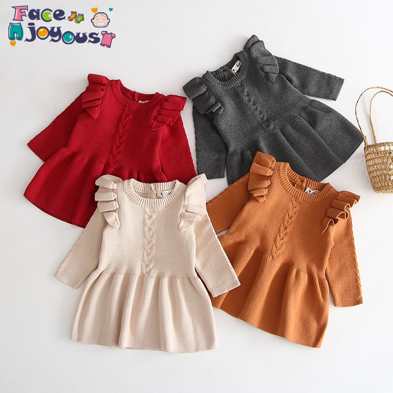 

2021 New Baby Girls Knitted Autumn Winter Clothes Infant Toddler Tops Shirts for Newborn Girl Kid Cotton Christmas Es Sr1b, As photo4
