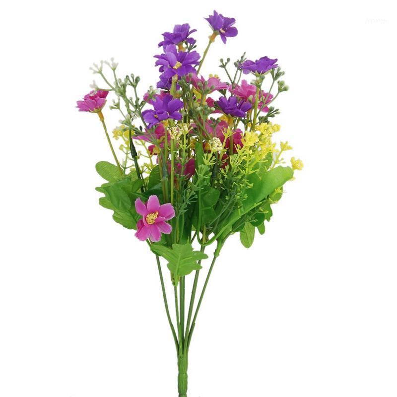 

A Bundle Fake Cineraria Artificial Bouquet Home Office Decoration1, Purple