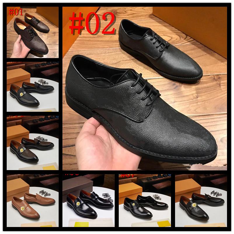 

A1 Loafers Men Dressing Shoes Luxury Evening Dress Official Shoe for Men Wedding Shoes Formal Loafers Men Shoes Leather, Style 16