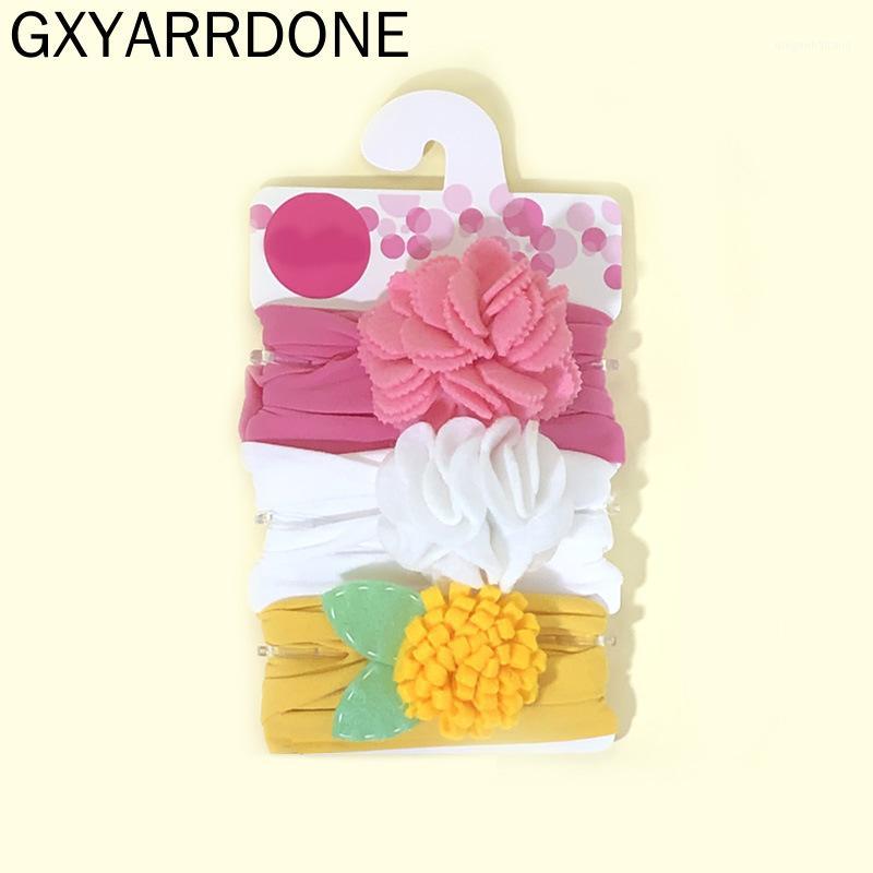 

2020 Baby headbands Baby Toddler Turban Solid Headband Hair Band Girl Bows Hair Accessories Headwear Girl Headband1, 3pcs 3