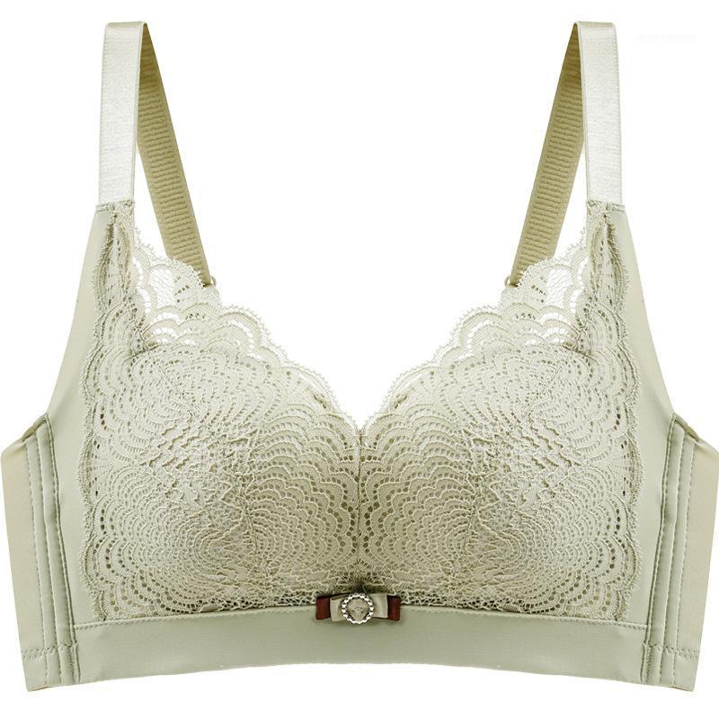 

cotton underwear women's adjustable breast side closure 7 colors light and comfortable gathered Lace Sexy Bra1, See chart