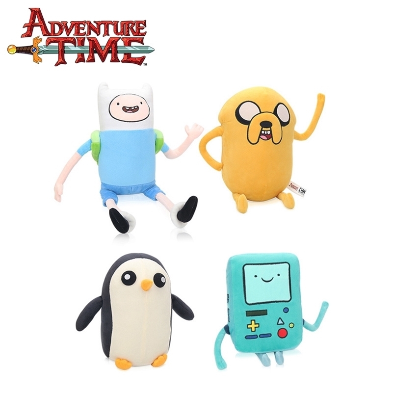

25-43cm Adventure Time Plush Toy Jake Penguin Gunter Finn Beemo BMO Soft Stuffed Animal Dolls Party Supplies Brinqudoes bebe LJ200914