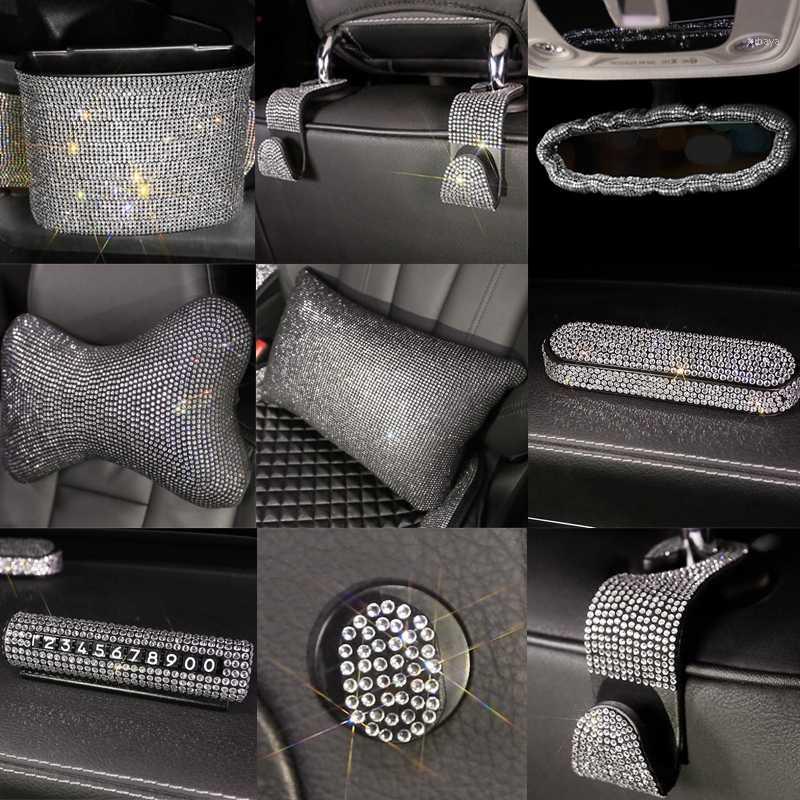 

Luxury Diamond Crystal Car Steering Wheel Covers Universal Bling Bling Rhinestone Steering Wheel Cover for Girls Car Accessories1