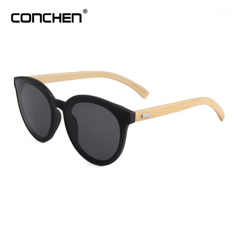 

Sunglasses CONCHEN Bamboo Women Fashion Wood Metal Hinge Men Glasses Trendy One Piece UV400 Lens Lunettes1