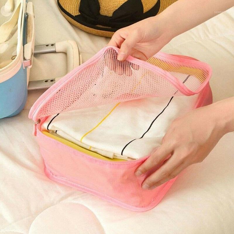 

6pcs/Set Portable Multifunctional Mesh Bag Girls Zippered Bra Panty Storage Pouch Travel Supplies1
