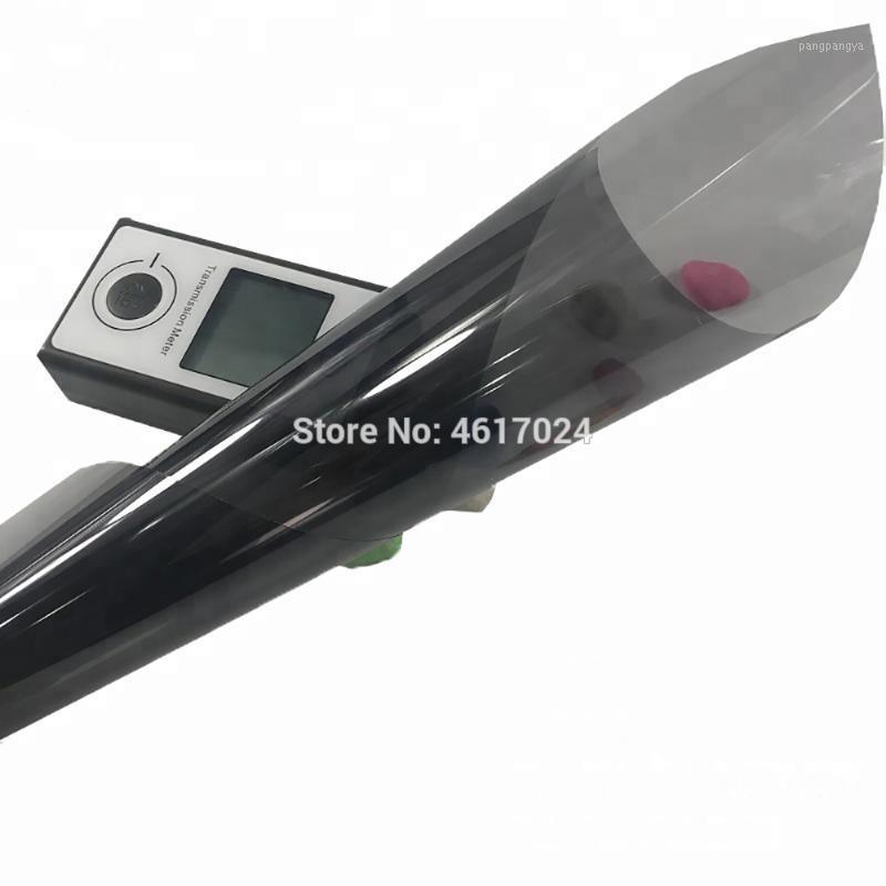 

50cmX200cm Anti-glare VLT35% 2ply self adhesive Black car window solar tinting film1