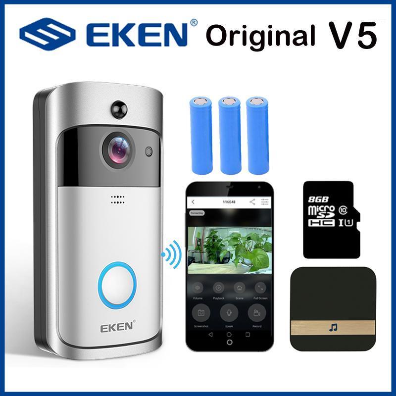 

EKEN Smart doorbell V5 wifi door bell camera Visual Intercom with Chime Night vision IP Wireless Home FIR Alarm Security Camera1