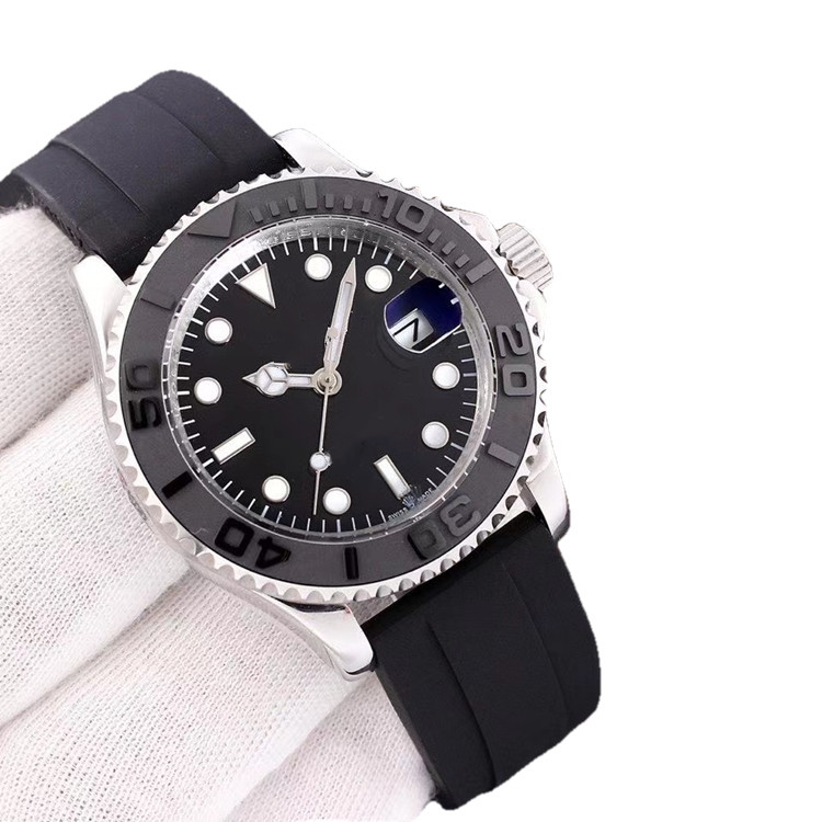 

Local warehouse Newest With Box mens watches 40mm Mechanical automatic watch Ceramic bezel Sapphire master sports watch Glide buckle 2813, 10