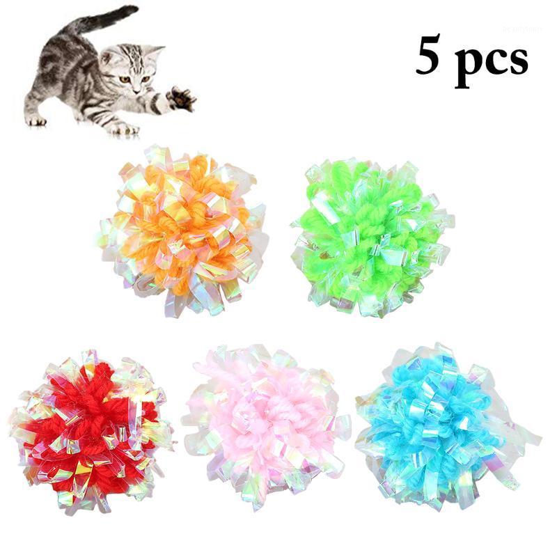 

5pcs Cat Ball Toys for Puppy Cat Interactive Playing Toy Cute Crinkle Ball for Pet Training Toys Pet Supplies1